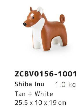 台湾zuny皮革文具 Shiba Inu柴犬书挡1kg 2kg门挡摆件礼物