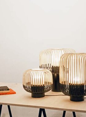 法国Forestier Bamboo Table Lamp 竹编台灯 m号