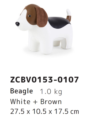 台湾zuny皮革文具 Beagle米格鲁比格犬猎兔犬书挡1kg 2kg摆件礼物