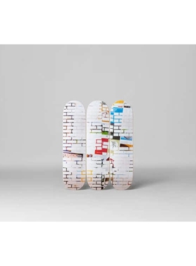 比利时The Skateroom 装饰滑板 Kelley WALKER白砖White Bricks