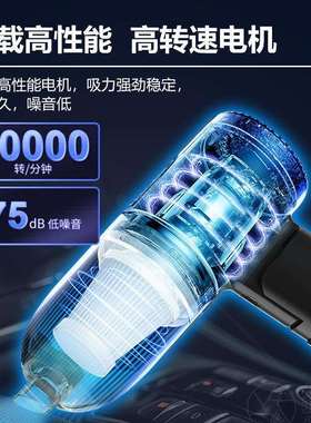 新款折叠车载吸尘器大吸力迷你便携无线多功能汽车吹尘器