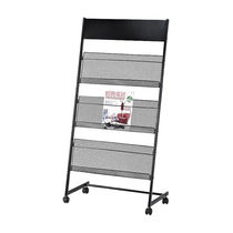 Zhenyuan ZY-ZSJA-09 press shelf information shelf containing book newspaper shelf 603 black