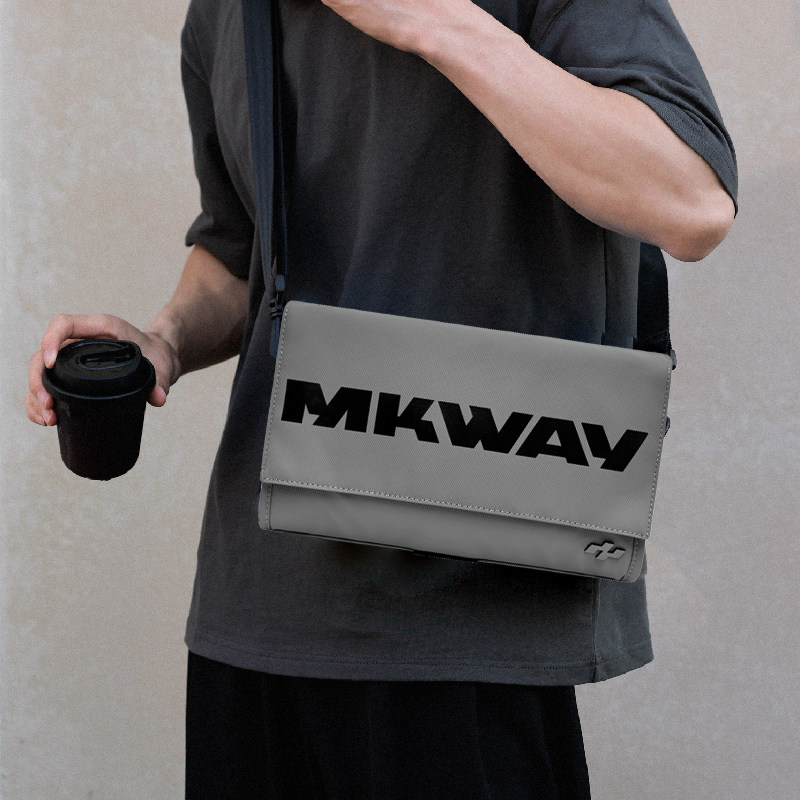 星川MKWAY单肩斜跨邮差包防水小挎包女户外骑行多功能通勤背包男,淘宝优惠券,粉丝福利购,淘宝优惠卷