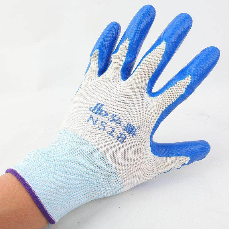 N51动防8丁腈维机械劳保耐磨带挂胶皮透气尼龙水劳干活手修套,淘宝优惠券,粉丝福利购,淘宝优惠卷