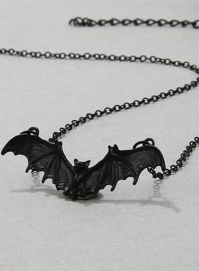 黑色蝙蝠项炼Punk Black bat Necklace Halloween Women Jewelry