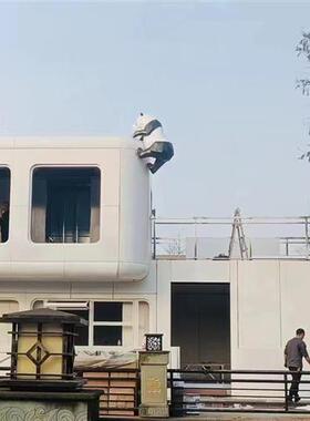 舞蹈学校门口大型卡通芭蕾女孩玻璃钢落地美陈雕塑装饰摆件