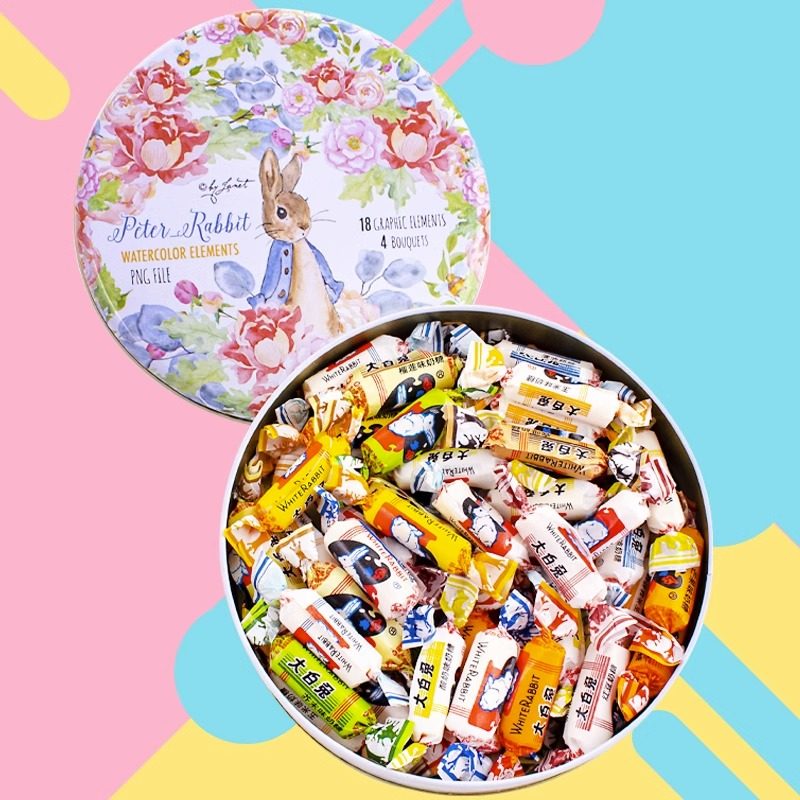 大白兔礼盒装奶糖铁盒上海冠生园大白兔奶糖糖果混合口味节日送礼,淘宝优惠券,粉丝福利购,淘宝优惠卷