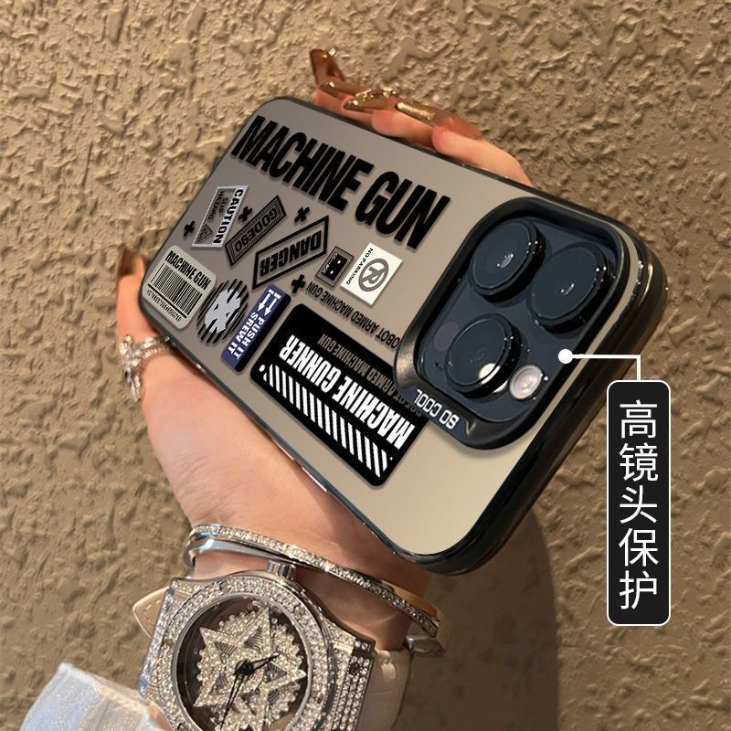 创意英文机票标签适用小米17/15/14Ultra手机壳civi3彩银磨砂Turbo4Pro红米K80至尊版K70k60男女note15Pro+14 - 图2