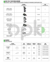Europake Cabinet Folding Door Five Gold Fitting Cloakroom Push-and-pull Door Sliding Door Pulley Two Fold Four Sail 1 Number of matches