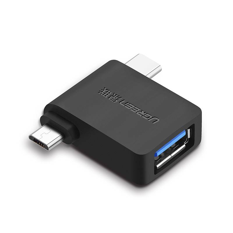 绿联otg数据线转接头usb3.0转typec安卓通用micro二合一多头外接u - 图0