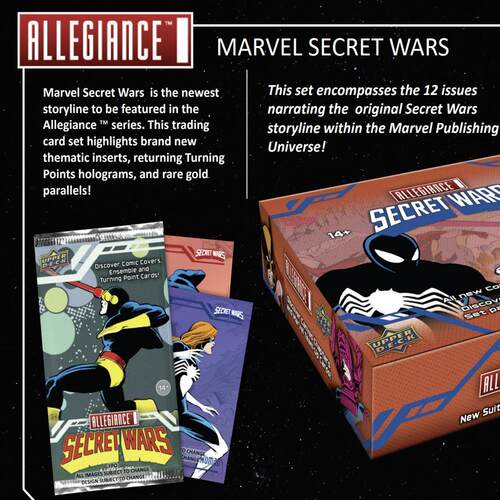 2024 Upper Deck Marvel Allegiance Secret Wars 漫威 卡牌 盒卡 - 图0