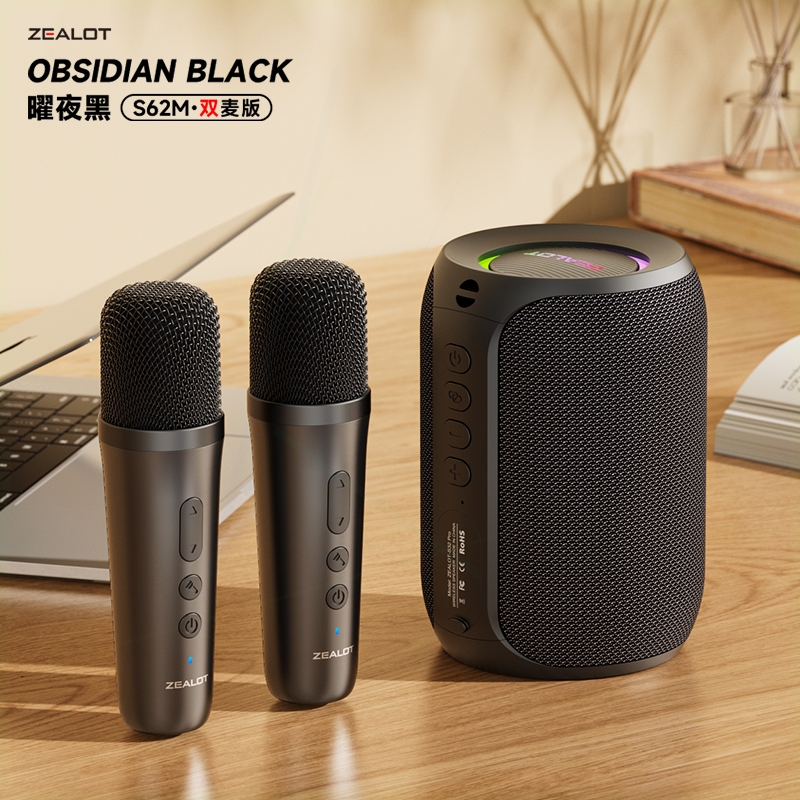 用唱歌狂热者蓝牙k歌音响一体麦克风户外音箱儿童带话筒家庭ktv家 - 图0