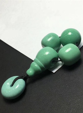 湖北高瓷绿色松石老型菱镁