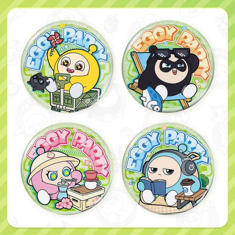 蛋仔派对盲盒【新品上线】蛋仔派对盲盒徽章一起去野餐系列马口铁吧唧官方正版