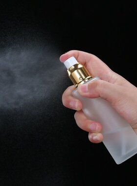 磨砂玻璃按压乳液爽肤喷雾分装瓶