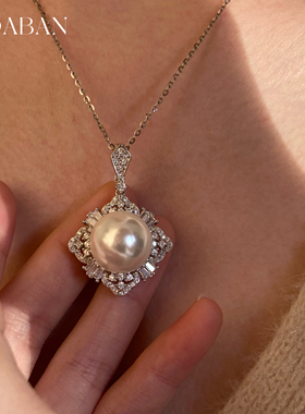 西大班南洋金珠母贝珍珠毛衣链