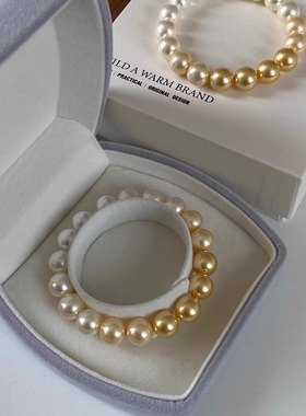 白金混彩渐变手链西大班高级感