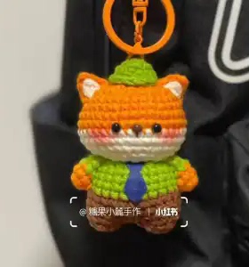 朱迪尼克可爱玩偶手工毛线钩织diy材料自制编织钥匙扣挂件礼物