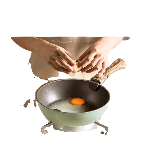 NORBERT.W可拆卸不粘锅套装平底锅奶锅汤锅煎锅炒锅锅具家用套装 - 图3