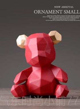 高档北欧小熊摆ns存钱罐摆件意零钱罐储蓄创罐客厅儿童房间i装饰