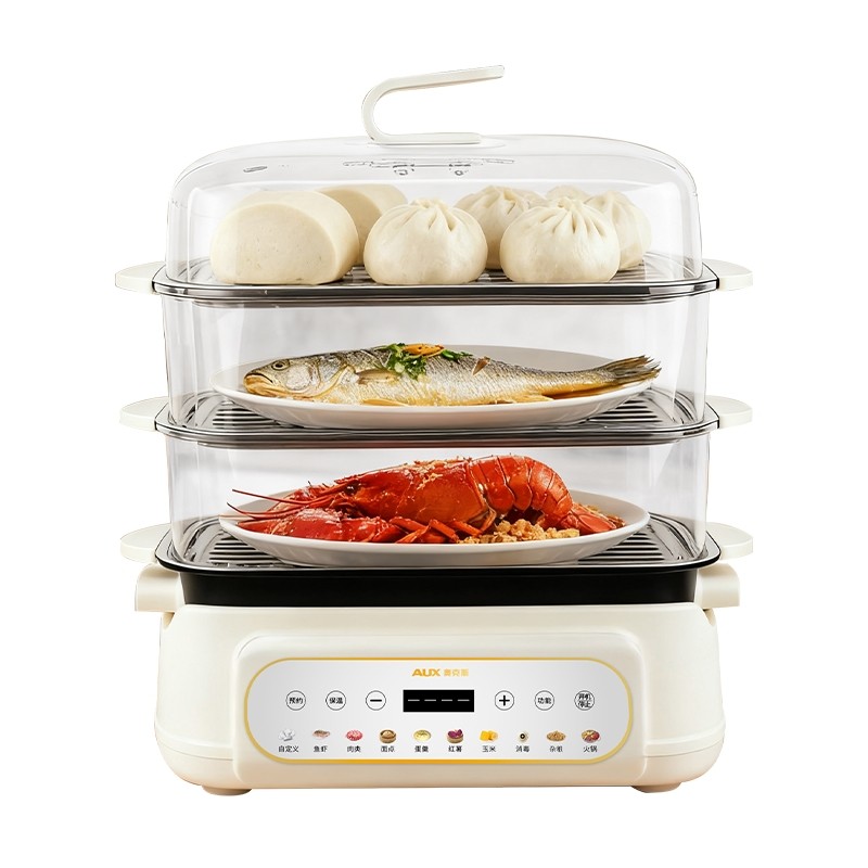 奥克斯电蒸锅家用分体可拆洗大容电煮锅量多功能电蒸笼蒸煮电蒸箱,淘宝优惠券,粉丝福利购,淘宝优惠卷