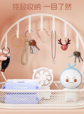 入户玄关钥匙收纳托盘挂钩摆件创意桌面饰品收纳整理鞋柜上置物架