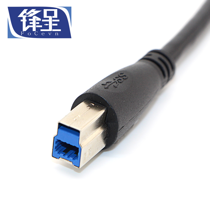 锋呈USB3.0打印线A/B口3.1gen1数据线5Gbps移动硬盘盒显示器上行数据线激光打印机连接线-图1