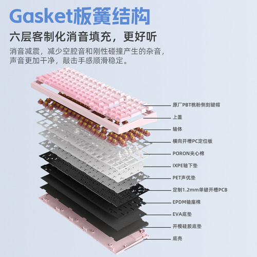 新盟X98Ultra客制化三模机械键盘无线蓝牙热插拔RGB电竞游戏办公 - 图3