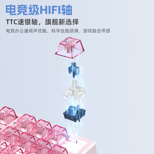 新盟X98Ultra客制化三模机械键盘无线蓝牙热插拔RGB电竞游戏办公 - 图1