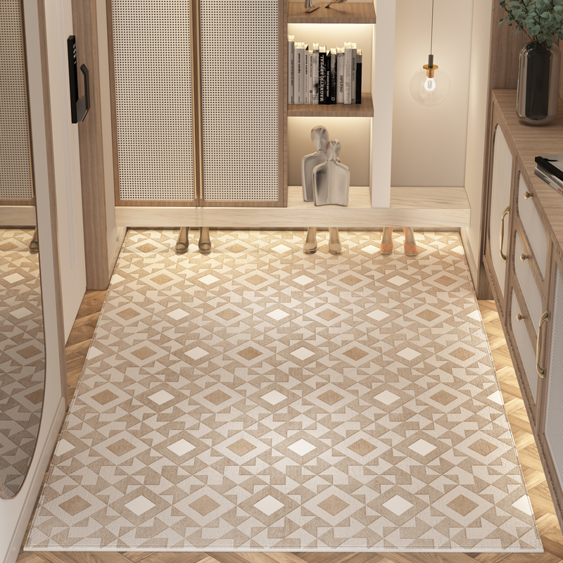 入户门地垫轻奢高级定制玄关地毯进门大门家用门口防滑脚垫可裁剪