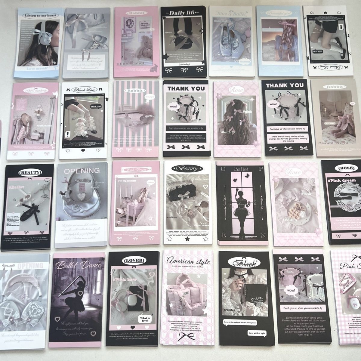 韩版ins丝带美学系列芭蕾风封嘴贴纸礼物包装好物出卡打包封口贴 - 图2