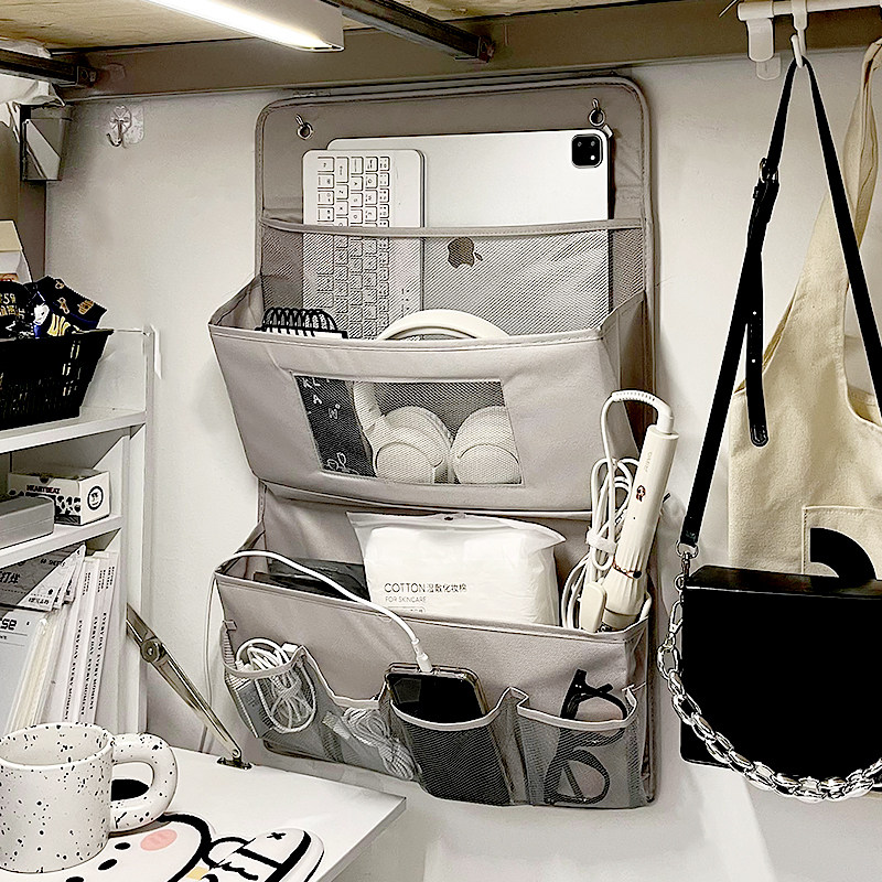 大学生宿舍收纳挂袋墙挂式床上置物架衣柜门后上铺好物收纳神器兜,淘宝优惠券,粉丝福利购,淘宝优惠卷