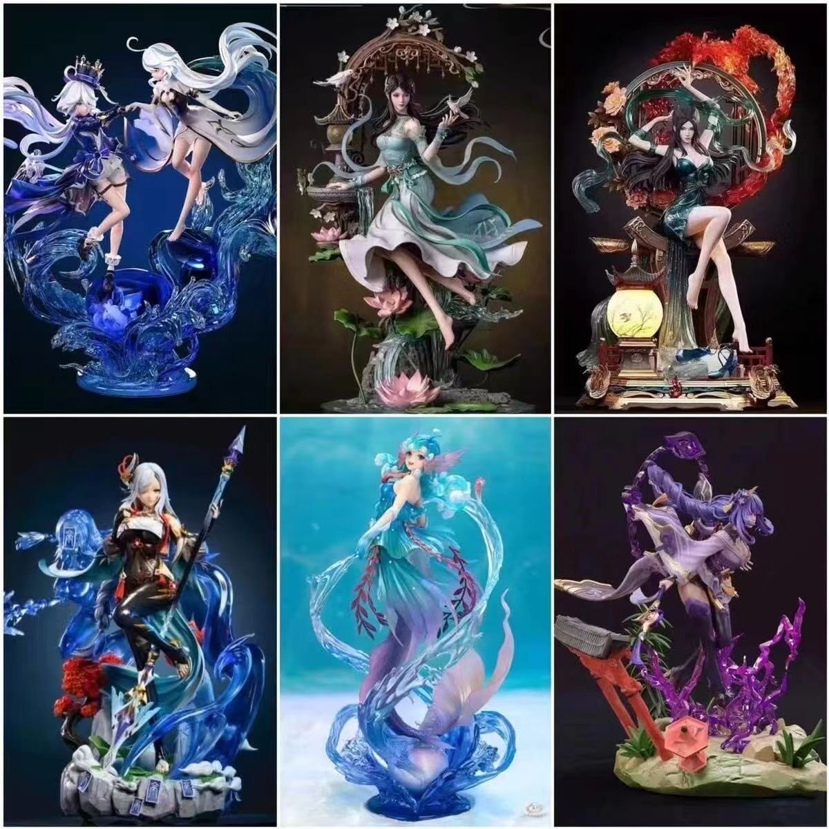 原神崩铁初音未来火影忍者海贼王鬼灭王者斗罗摆件二次元手办盲盒