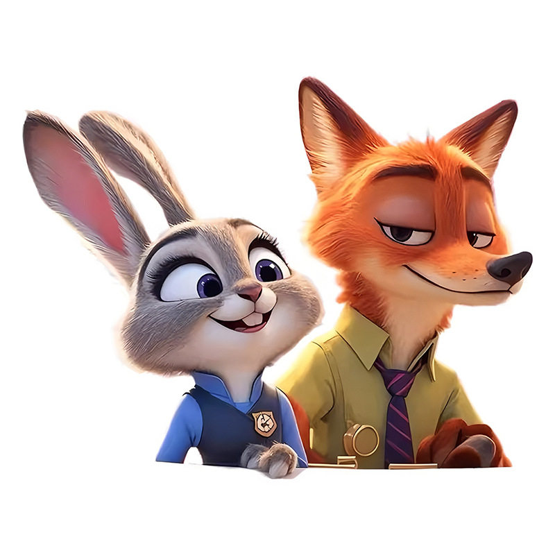 疯狂动物城车贴朱迪尼克汽车装饰贴纸卡通可爱遮挡划痕电动摩托车,淘宝优惠券,粉丝福利购,淘宝优惠卷