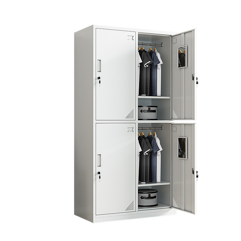 钢制四门更衣柜学校宿舍挂衣柜带锁存包储物柜办公室多门换衣柜子,淘宝优惠券,粉丝福利购,淘宝优惠卷