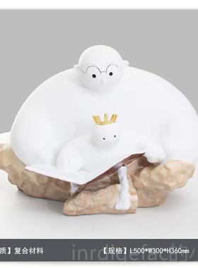 新款te摆iza现代物简约家居太空O人树脂雕塑样板房间软装件饰品宇