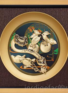 新款金龙鱼摆件招财金箔乔办迁开新居搬家客厅公室公司业新年会画