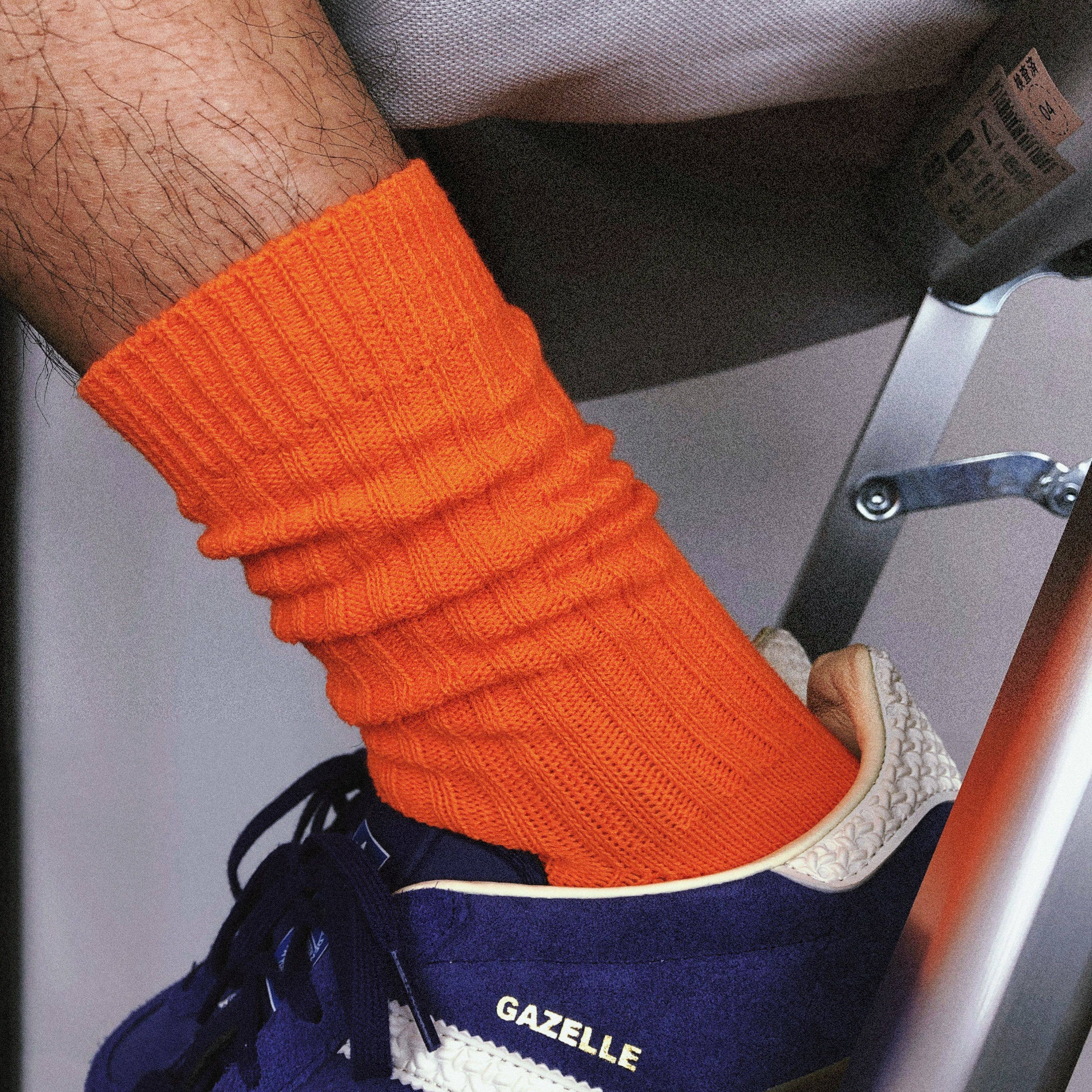 【chammy专属】TREETALLIF袜子男款女款艺术生堆堆袜白色中筒长袜