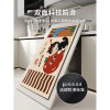 American style kitchen floor mat anti-slip, oil-proof and wash-free carpet mat