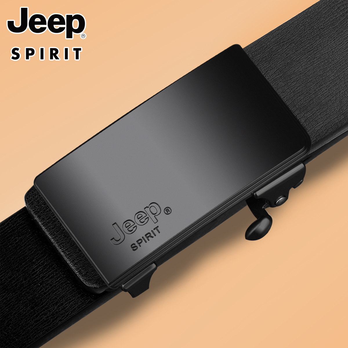 Jeep Spirit 头层牛皮 双色两面可用 无牙自动扣 男士皮带 天猫优惠券折后￥39包邮（￥49-10）2款可选