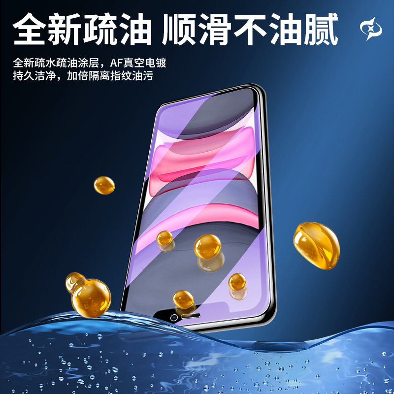 适用苹果11水凝膜抗蓝光全屏覆盖防摔保护高清iphone11pro手机膜全包边防指纹屏保ipone11promax钢化膜无白边 - 图0