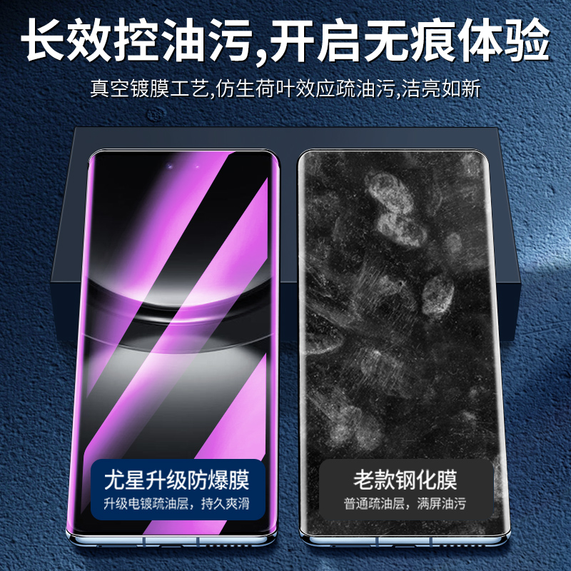 适用华为nova12pro钢化膜曲面全屏覆盖防指纹huaweinova12ultra手机膜抗蓝光高清防摔保护nova12活力版水凝膜 - 图1