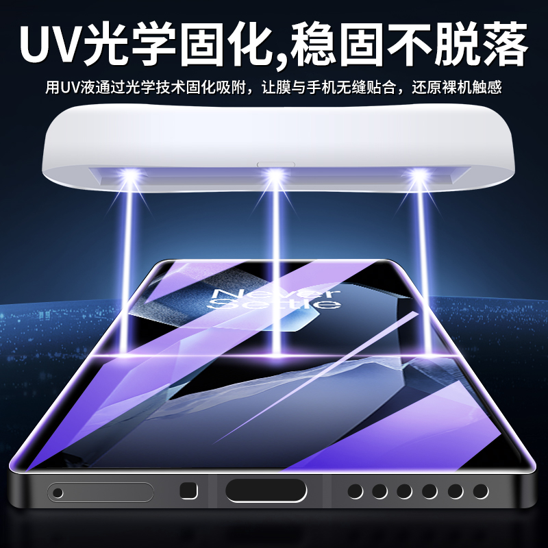 适用一加13钢化膜uv曲屏全胶防窥保护Oneplus13手机膜全包高清抗蓝光防摔玻璃1加13水凝膜全覆盖防爆屏保贴膜 - 图1