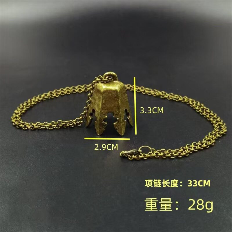 黑神话悟空实体收藏版戒指指环项链徽章纪念游戏首饰三件套