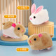 Electric hamster simulation rabbit toy pet rolling ball running ball doll Douyin plush learning to crawl children's gift
