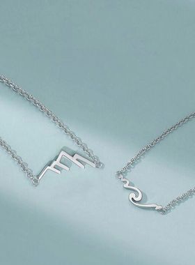 2025新款钛钢情侣手链小众设计简约异地恋定制礼物潮流饰品一对