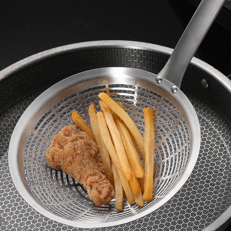 加厚304不锈钢漏勺捞面捞饺子漏网晒厨房家用油炸过滤网冲孔笊篱,淘宝优惠券,粉丝福利购,淘宝优惠卷