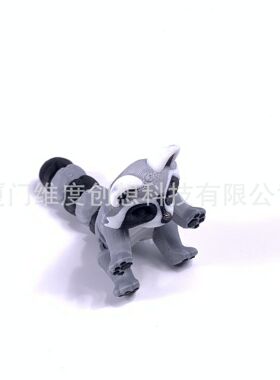 3d打印玩具浣熊带垃圾桶关节可活动摆件圣诞节情人节礼物亚马逊TK