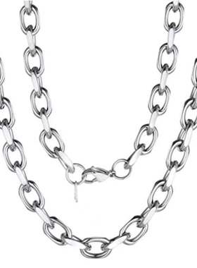 不锈钢开口批角链钢色首饰锁骨链磨链批角配链饰品配件蛇骨链