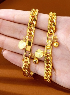 2025新款东南亚风情镀金手链越南设计持久闪耀男女通用潮流饰品